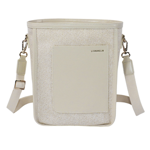 Bolso Bandolera Bohemio Ecológico Simple con Patrón de Letras, Diseño Unisex, Se Puede Llevar en la Mano, Correa de Hombro Desmontable - Product Image 1