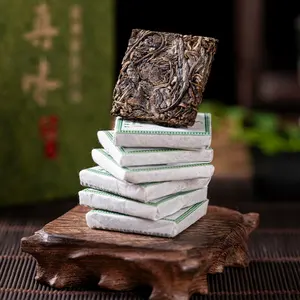 320 G Yunnan Lincang Green Business Gift Box Small Square Individual Packing Raw Pu'er Tea