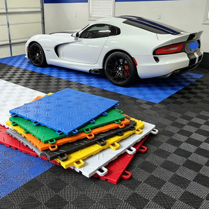 DIY Easy Install Heavy Duty PP <b>Plastic</b> Garage <b>Floor</b> Tiles Interlocking <b>Waterproof</b> Anti-Slip <b>Floor</b> <b>Mats</b> for Auto Shop - Product Image 3