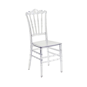 Hotel Outdoor Durable Transparent Clear Crystal Resin Acrylic Plastic Crown <b>Dining</b> <b>Chair</b> - Product Image 1