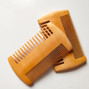 Brosse à cheveux en bois de poirier naturel pour hommes, peigne pour soins de la <span class=keywords><strong>barbe</strong></span>, brosse de coiffure antistatique, peigne de massage doux, nouvelle collection <span class=keywords><strong>2021</strong></span> - Product Image 4