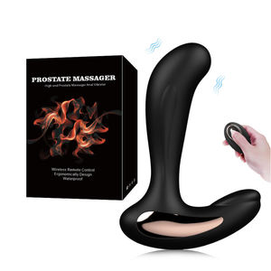 Vibratore Anale Telecomandato a 12 Frequenze in Silicone, Dildo Massaggiatore Prostatico, Plug Anale, Giocattoli Sessuali per Uomini - Product Image 1