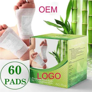 New Healthcare Products 100% Natural Organic Bamboo Vinegar Foot Detox Patches for Stress Relief, Deep Sleep and Enhance Blood