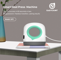 Presse à Chaleur Électrique Automatique HP1 Mini avec Prise EU 220V/230V 50Hz pour T-shirts et Petits Projets de Transfert Thermique