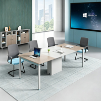 Meubles de bureau de luxe KMJ, table de salle de réunion en bois, ensemble de table et de chaises pour salle de réunion, école, hôtel