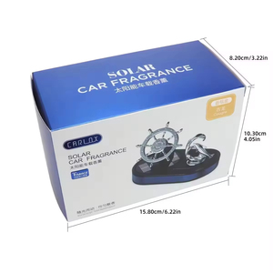 Rafraîchisseur <span class=keywords><strong>d</strong></span>'air pour voiture Parfum de luxe Helmsman Dolphin Solar Rotating Perfume Holder Odor Removing Accessory Plastic Alloy Material - Product Image 6