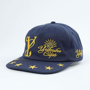 Casquettes de baseball sportives à 5 panneaux, brodées sur le devant et le bord, avec logo personnalisé, style « Dad Hat », par un fabricant de casquettes de baseball snapback tendance - Product Image 2