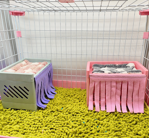 Piezas conejillo de indias escondite pequeño animal esquina polar escondite lindo hurón hamaca - Product Image 6