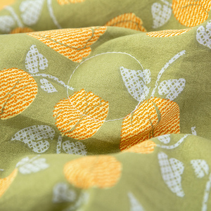 Vendita calda con stampa a fiori di frutta arancione stampato <span class=keywords><strong>4</strong></span> pezzi trapunta trapunta piumino <span class=keywords><strong>Set</strong></span> di lenzuola - Product Image 5