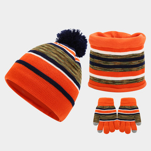 Chapeau <span class=keywords><strong>Gants</strong></span> écharpe cache-<span class=keywords><strong>cou</strong></span> pour enfants <span class=keywords><strong>de</strong></span> 4 à 8 ans avec logo personnalisé pour l'hiver - Product Image 6