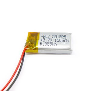 Chất Lượng Cao <span class=keywords><strong>3.7V</strong></span> Lipo Pin 551525 <span class=keywords><strong>150MAh</strong></span> 0.555Wh <span class=keywords><strong>Lithium</strong></span> <span class=keywords><strong>Polymer</strong></span> Có Thể Sạc Lại Pin - Product Image 1