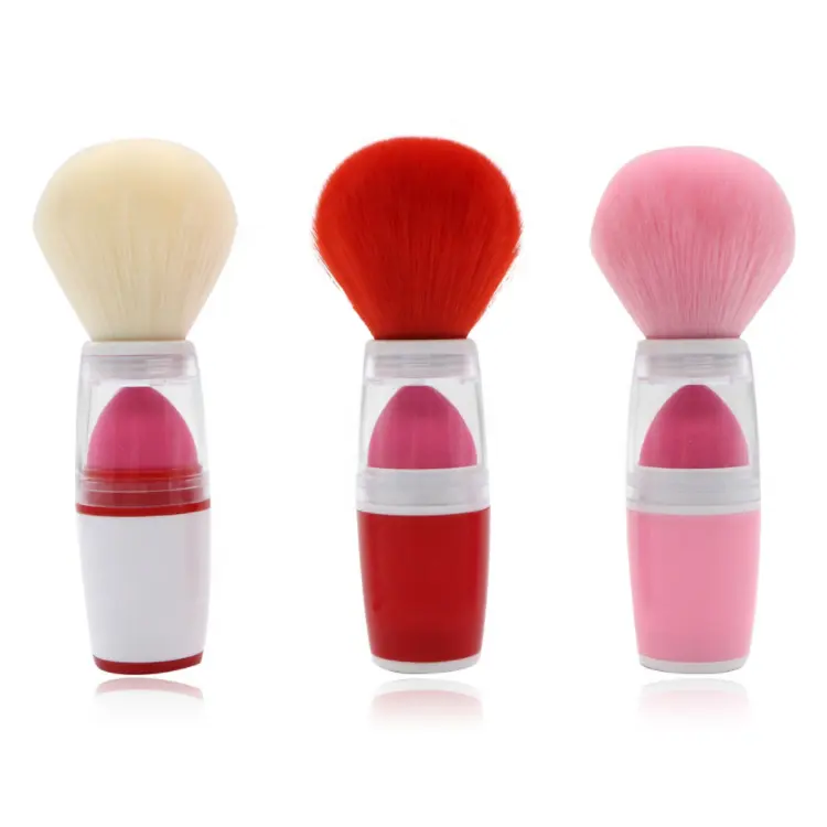 Sialia Powder Kabuki Foundation Brush Sponge Makeup Brush With Plastic Handle