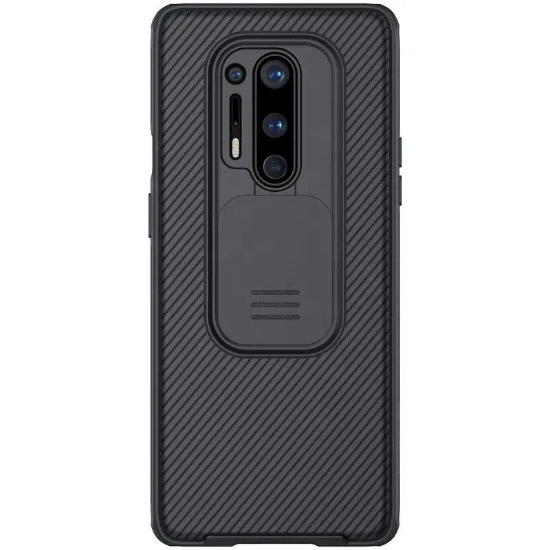 New Nillkin Black Million Pro Lens Camera protection Slide Cover phone case for OnePlus 8 Pro 9R