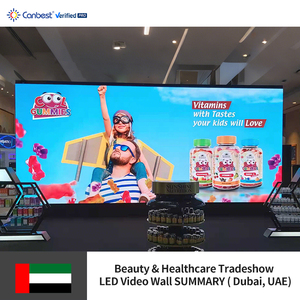 Canbest RX trong nhà p2.6 8000x3500mm 26.24x 11.48ft vẻ đẹp & chăm sóc sức khỏe tradeshow <span class=keywords><strong>LED</strong></span> <span class=keywords><strong>Video</strong></span> tường Màn hình hiển thị trong Dubai UAE - Product Image 3