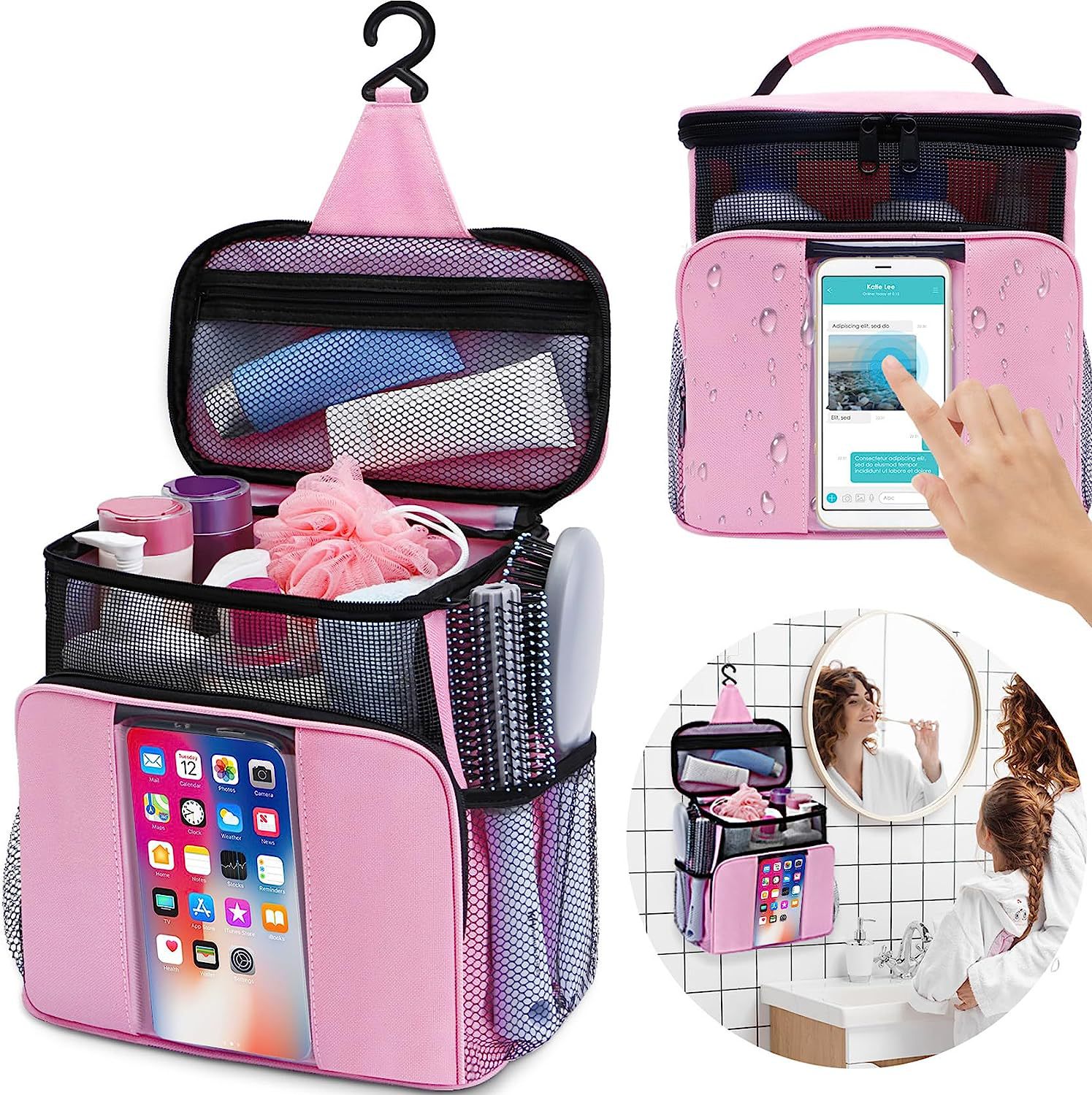travel toiletry bag with removable compartments