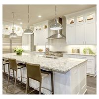 Armoires modernes Prima, ensembles complets en bois massif sur mesure pour l'intérieur, fabrication RTA, résistantes aux intempéries, pour villa, cuisine modulaire complète