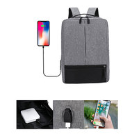 Sac à dos transfrontalier pour hommes charge USB grande capacité tissu Oxford décontracté affaires Simple ordinateur sac à dos trois pièces