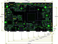Carte de contrôle GPIO I2c Lvds la moins chère vers MIPI dsi 4k smart lcd UART USART 5G wifi android appel téléphonique RK3399 carte de développement 4G