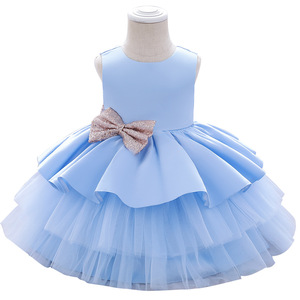 Vestido de Princesa sin Mangas con Lazo Grande para Bebés Niñas 2026, Traje de Bautizo, Primera Comunión, Dama de Honor, Disfraz para Actuación en Escenario - Product Image 4