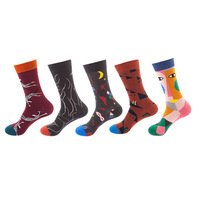 2024 Vente en gros de chaussettes personnalisées en coton unisexe pour hommes, à motifs animaux et dessins animés, style funky, colorées, originales et amusantes