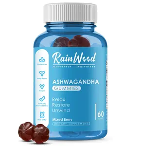 คุณภาพสูง 10% withanolides Ashwagandha สารสกัด Ashwagandha Gummies