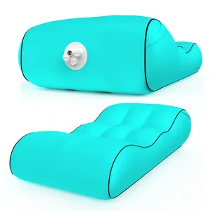 Portabel Ultralight Kantong Tidur Malas Luar Ruangan Air Lounger Kursi Tiup Pantai Tidur Sofa Udara