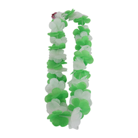 Collier de fleurs en soie hawaïen Haiwin pour fête, Mardi Gras, Saint-Patrick, collier de fleurs en soie hawaïen pour la danse hula