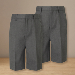 Pantalones de Uniforme Tejidos de Poliéster Gris Unisex para Adultos, para Uso Escolar - Product Image 2