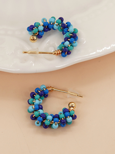 Go2boho Pendientes Bohemios de Lujo Y2k para Chica Bonita, Aretes Coloridos con Cuentas Bañadas en Oro para Mujer, Hechos a Mano Estilo Boho de Verano con Cuentas Finas de Miyuki - Product Image 5
