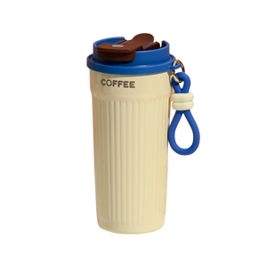 Mug à café isotherme portable pour les cadeaux de Noël et de la Saint-Valentin, gobelet en acier inoxydable à <span class=keywords><strong>double</strong></span> <span class=keywords><strong>paroi</strong></span> rayé personnalisé - Product Image 2
