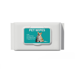 Alta Qualidade Sustentável Rugas Limpas 80pcs <span class=keywords><strong>Pet</strong></span> <span class=keywords><strong>Wipes</strong></span> para Gatos Banho Sem Água Personalizável Petcare <span class=keywords><strong>Pet</strong></span> <span class=keywords><strong>Wipes</strong></span> - Product Image 2