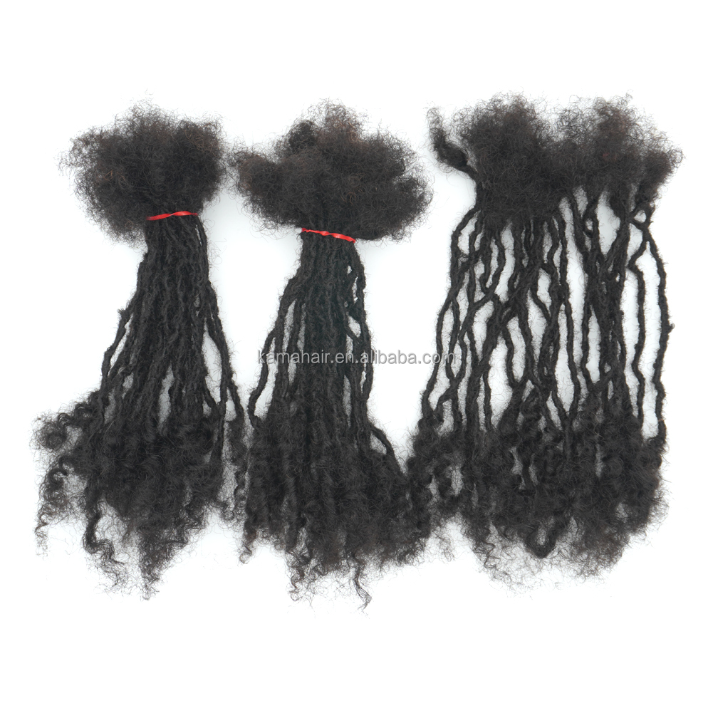 KAMA Indian Hair Remy High Quality Curly Ends Dreadlock Extensions Handmade Customizable Wholesale