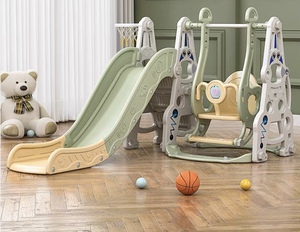 Toboggans d'intérieur populaires pour enfants avec balançoires en plastique, jouets de location pour fêtes, équipement de terrain de jeux - Product Image 3