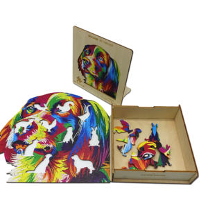 Pabrik Kustom Kayu 3d Unik Berbentuk Potongan Jigsaw <span class=keywords><strong>Puzzle</strong></span> Bentuk Hewan Kayu <span class=keywords><strong>Puzzle</strong></span> Permainan <span class=keywords><strong>Puzzle</strong></span> - Product Image 3