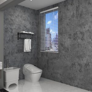 Papier adhésif gris effet béton 3D épais, papier peint <span class=keywords><strong>ciment</strong></span> texturé, autocollant vinyle amovible, carrelage mural adhésif - Product Image 3