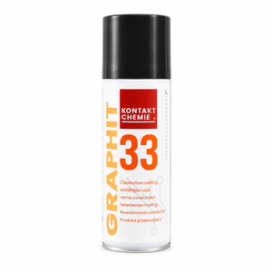 Kontakt <strong>Chemie</strong> Graphite 33 Electrically Conductive Coating Spray Anti Static ESD Black Graphite Lacquer for Plastic Wood Glass - Product Image 3