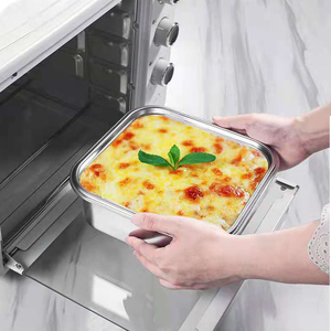 Chất lượng cao vuông nhựa cách điện PP Hộp Ăn Trưa cho trẻ em hiện đại 304 S/s Crisper khóa có thể gập lại lưu trữ container cho thực phẩm - Product Image 4