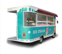 Remorque alimentaire mobile avec machine à bonbons, four à pizza, four à pain, pour restauration rapide / chariot de vente de crêpes