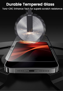 <span class=keywords><strong>Kit</strong></span> d'installation facile Factory HD Magic Box avec protection d'écran en verre trempé pour iPhone 17 16 Pro Max 15 14 13 Pro - Product Image 4