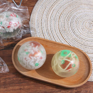 ของเล่นบีบคลายเครียดรูปอาหารทะเลขนาด 6 ซม. ทำมือสุดสร้างสรรค์  วัสดุ TPR  รุ่นซีรีส์บอลทะเล  ของขวัญสำหรับเด็กและผู้ใหญ่  ดีไซน์ธีมชา - Product Image 1