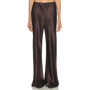 <span class=keywords><strong>Pantaloni</strong></span> Pigiama a Gamba Larga in Seta <span class=keywords><strong>con</strong></span> Logo Personalizzato, 100% Pura Seta di Gelso, Casual, Comodi, <span class=keywords><strong>con</strong></span> <span class=keywords><strong>Elastico</strong></span> in Vita - Product Image 6