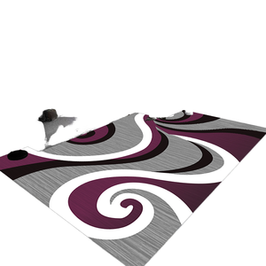 Tapis 3D antidérapant grande surface, fabriqué à la machine, style moderne, pour salon et chambre à coucher, vente à l'unité bienvenue - Product Image 2