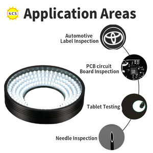 Nguồn sáng vòng tròn RGB không bóng, kích thước tùy chỉnh, màu trắng, DC24V, dùng cho kiểm tra lỗi, đèn <span class=keywords><strong>LED</strong></span> máy móc, đèn vòng tròn thị giác máy móc - Product Image 3