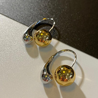 2024 été Offre Spéciale polonais plaqué or boule larme boucles d'oreilles pour les femmes