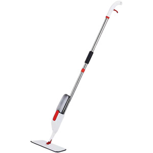 Mopa con pulverizador de microfibra rectangular con mango telescópico para limpieza en seco fácil de pisos de madera - Product Image 2