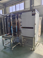 Four électrique à convection commercial de 16 casseroles avec générateur de vapeur et plaques de cuisson