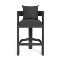 Meubles de jardin d'extérieur, tabouret de bar avec cadre en aluminium résistant aux intempéries, chaise haute