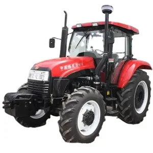 Trattore agricolo 4WD 110hp agricolo con benna anteriore turbo motore 4x4 azienda agricola traktor