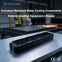 Radiateur en cuivre OCOCOO T2, épaisseur 45 mm, usinage CNC, refroidissement industriel, serveur de centre de données IA, équipement haute puissance