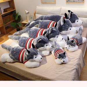 Boneka anjing beruang besar Husky mainan mewah bantal lucu hadiah kecil hadiah grosir - Product Image 2